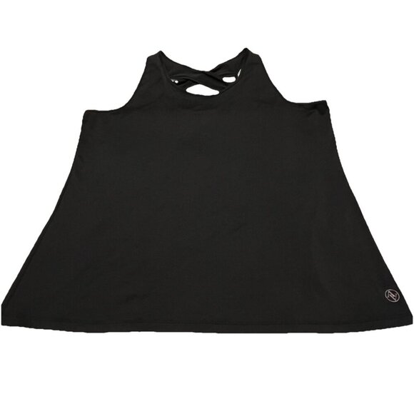 Adrienne Vittadini Sport Criss Cross Back Tank Top Black Women’s Size XL - Picture 1 of 5